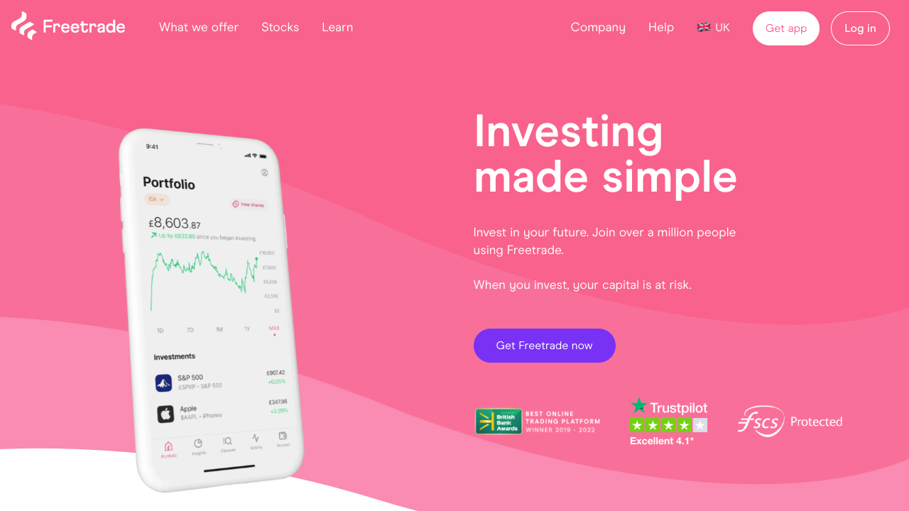 freetrade investment app